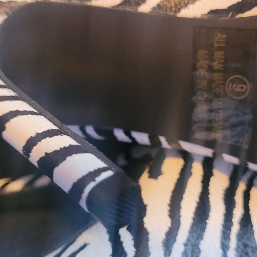 Zebra Print Sandals